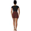 imageSunzel Womens Invisible Butt Scrunch Shorts High Waisted Biker Shorts Gym Workout Yoga Running Shorts with Tummy ControlWine Red