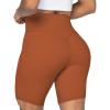 imageSunzel No Front Seam High Waist Biker Shorts for Women Squat Proof Yoga Workout Gym Bike ShortsCaramel