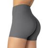imageSunzel Womens Invisible Butt Scrunch Shorts High Waisted Biker Shorts Gym Workout Yoga Running Shorts with Tummy ControlCharcoal Gray