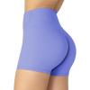 imageSunzel Womens Invisible Butt Scrunch Shorts High Waisted Biker Shorts Gym Workout Yoga Running Shorts with Tummy ControlPeriwinkle