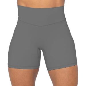 imageSunzel No Front Seam High Waist Biker Shorts for Women Squat Proof Yoga Workout Gym Bike ShortsCharcoal Grey