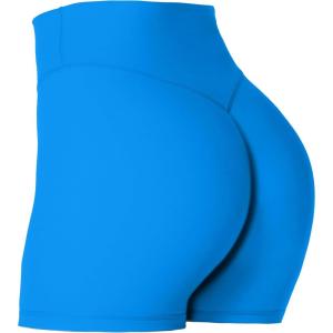 imageSunzel No Front Seam High Waist Biker Shorts for Women Squat Proof Yoga Workout Gym Bike ShortsClassic Blue