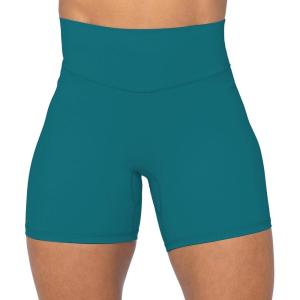 imageSunzel No Front Seam High Waist Biker Shorts for Women Squat Proof Yoga Workout Gym Bike ShortsDeep Lagoon