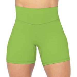 imageSunzel No Front Seam High Waist Biker Shorts for Women Squat Proof Yoga Workout Gym Bike ShortsGreenery
