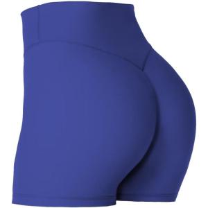 imageSunzel Womens Invisible Butt Scrunch Shorts High Waisted Biker Shorts Gym Workout Yoga Running Shorts with Tummy ControlSapphire Blue