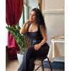 imageSunzel Bodysuits for Women with Thong in Rear and Snaps in Crotch Square Neck Tummy Control Sexy Sleeveless TopsBlack