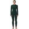 imageSunzel Long Sleeve Jumpsuits for Women Ribbed One Piece Casual Yoga Workout Zip Front Bodycon Legging Fit ampamp ThumbholeDark Teal