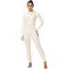 imageSunzel Long Sleeve Jumpsuits for Women Ribbed One Piece Casual Yoga Workout Zip Front Bodycon Legging Fit ampamp ThumbholeOffwhite