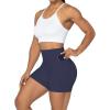 imageSunzel No Front Seam Biker Shorts for Women with Pockets Yoga Workout Gym Bike Shorts with Tummy ControlAsh Blue