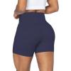 imageSunzel No Front Seam Biker Shorts for Women with Pockets Yoga Workout Gym Bike Shorts with Tummy ControlAsh Blue