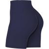 imageSunzel No Front Seam Biker Shorts for Women with Pockets Yoga Workout Gym Bike Shorts with Tummy ControlAsh Blue