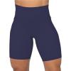 imageSunzel No Front Seam Biker Shorts for Women with Pockets Yoga Workout Gym Bike Shorts with Tummy ControlAsh Blue