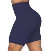 imageSunzel No Front Seam Biker Shorts for Women with Pockets Yoga Workout Gym Bike Shorts with Tummy ControlAsh Blue