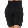 imageSunzel No Front Seam Biker Shorts for Women with Pockets Yoga Workout Gym Bike Shorts with Tummy ControlBlack