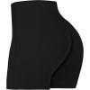 imageSunzel No Front Seam Biker Shorts for Women with Pockets Yoga Workout Gym Bike Shorts with Tummy ControlBlack