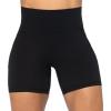 imageSunzel No Front Seam Biker Shorts for Women with Pockets Yoga Workout Gym Bike Shorts with Tummy ControlBlack