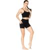 imageSunzel No Front Seam Biker Shorts for Women with Pockets Yoga Workout Gym Bike Shorts with Tummy ControlBlack