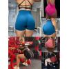 imageSunzel No Front Seam Biker Shorts for Women with Pockets Yoga Workout Gym Bike Shorts with Tummy ControlBlack