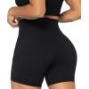 imageSunzel No Front Seam Biker Shorts for Women with Pockets Yoga Workout Gym Bike Shorts with Tummy ControlBlackblue 2 Pack
