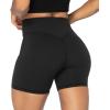 imageSunzel No Front Seam Biker Shorts for Women with Pockets Yoga Workout Gym Bike Shorts with Tummy ControlBlackperiwinkle 2 Pack