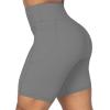 imageSunzel No Front Seam Biker Shorts for Women with Pockets Yoga Workout Gym Bike Shorts with Tummy ControlCharcoal Grey