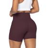 imageSunzel No Front Seam Biker Shorts for Women with Pockets Yoga Workout Gym Bike Shorts with Tummy ControlChocolate