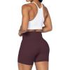 imageSunzel No Front Seam Biker Shorts for Women with Pockets Yoga Workout Gym Bike Shorts with Tummy ControlChocolate