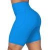 imageSunzel No Front Seam Biker Shorts for Women with Pockets Yoga Workout Gym Bike Shorts with Tummy ControlClassic Blue