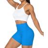 imageSunzel No Front Seam Biker Shorts for Women with Pockets Yoga Workout Gym Bike Shorts with Tummy ControlClassic Blue