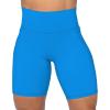 imageSunzel No Front Seam Biker Shorts for Women with Pockets Yoga Workout Gym Bike Shorts with Tummy ControlClassic Blue