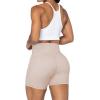 imageSunzel No Front Seam Biker Shorts for Women with Pockets Yoga Workout Gym Bike Shorts with Tummy ControlCreamy Skin