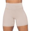 imageSunzel No Front Seam Biker Shorts for Women with Pockets Yoga Workout Gym Bike Shorts with Tummy ControlCreamy Skin