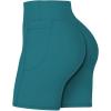 imageSunzel No Front Seam Biker Shorts for Women with Pockets Yoga Workout Gym Bike Shorts with Tummy ControlDeep Lagoon
