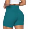 imageSunzel No Front Seam Biker Shorts for Women with Pockets Yoga Workout Gym Bike Shorts with Tummy ControlDeep Lagoon