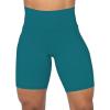 imageSunzel No Front Seam Biker Shorts for Women with Pockets Yoga Workout Gym Bike Shorts with Tummy ControlDeep Lagoon