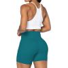 imageSunzel No Front Seam Biker Shorts for Women with Pockets Yoga Workout Gym Bike Shorts with Tummy ControlDeep Lagoon