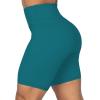 imageSunzel No Front Seam Biker Shorts for Women with Pockets Yoga Workout Gym Bike Shorts with Tummy ControlDeep Lagoon