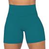 imageSunzel No Front Seam Biker Shorts for Women with Pockets Yoga Workout Gym Bike Shorts with Tummy ControlDeep Lagoon