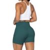 imageSunzel No Front Seam Biker Shorts for Women with Pockets Yoga Workout Gym Bike Shorts with Tummy ControlForest Green