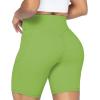 imageSunzel No Front Seam Biker Shorts for Women with Pockets Yoga Workout Gym Bike Shorts with Tummy ControlGreenery Green