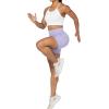 imageSunzel No Front Seam Biker Shorts for Women with Pockets Yoga Workout Gym Bike Shorts with Tummy ControlLilac