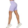 imageSunzel No Front Seam Biker Shorts for Women with Pockets Yoga Workout Gym Bike Shorts with Tummy ControlLilac