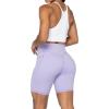 imageSunzel No Front Seam Biker Shorts for Women with Pockets Yoga Workout Gym Bike Shorts with Tummy ControlLilac