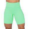 imageSunzel No Front Seam Biker Shorts for Women with Pockets Yoga Workout Gym Bike Shorts with Tummy ControlMint