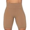 imageSunzel No Front Seam Biker Shorts for Women with Pockets Yoga Workout Gym Bike Shorts with Tummy ControlMocha