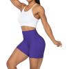 imageSunzel No Front Seam Biker Shorts for Women with Pockets Yoga Workout Gym Bike Shorts with Tummy ControlNavy Blue