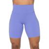 imageSunzel No Front Seam Biker Shorts for Women with Pockets Yoga Workout Gym Bike Shorts with Tummy ControlPeriwinkle