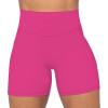 imageSunzel No Front Seam Biker Shorts for Women with Pockets Yoga Workout Gym Bike Shorts with Tummy ControlSonic Pink