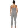 imageSunzel One Piece Jumpsuits for Women Casual Sexy Spaghetti Straps Leggings Bodysuit Tummy Control Yoga Workout RomperGray