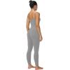 imageSunzel One Piece Jumpsuits for Women Casual Sexy Spaghetti Straps Leggings Bodysuit Tummy Control Yoga Workout RomperGray
